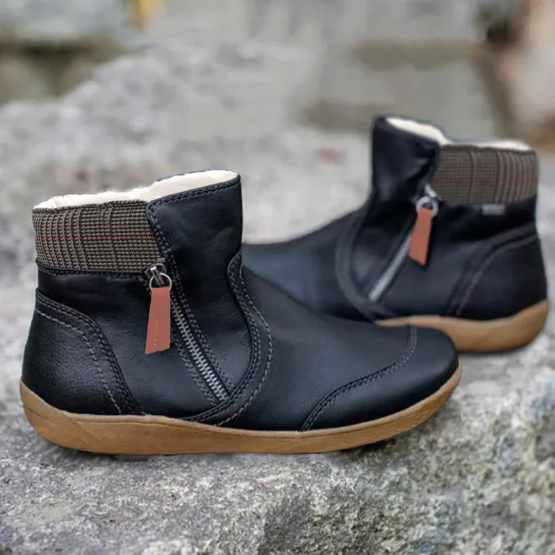 Amber | Stiefeletten Damen Flach | Wasserdicht