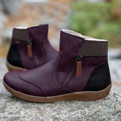 Amber | Stiefeletten Damen Flach | Wasserdicht