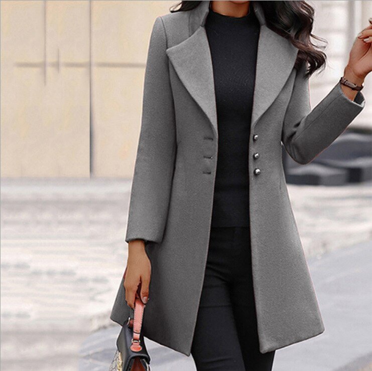Trenchcoat Damen Elegant | Figurbetont Klassisch Lang