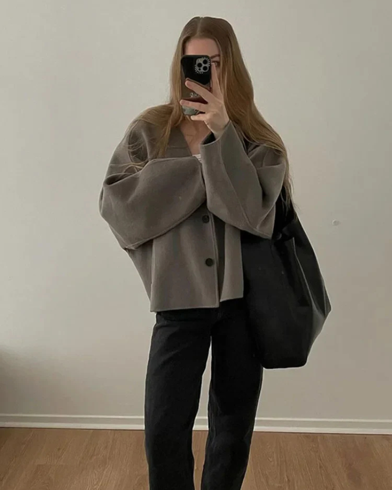 Zainab | Damen Übergangs Jacke | Oversize Mantel