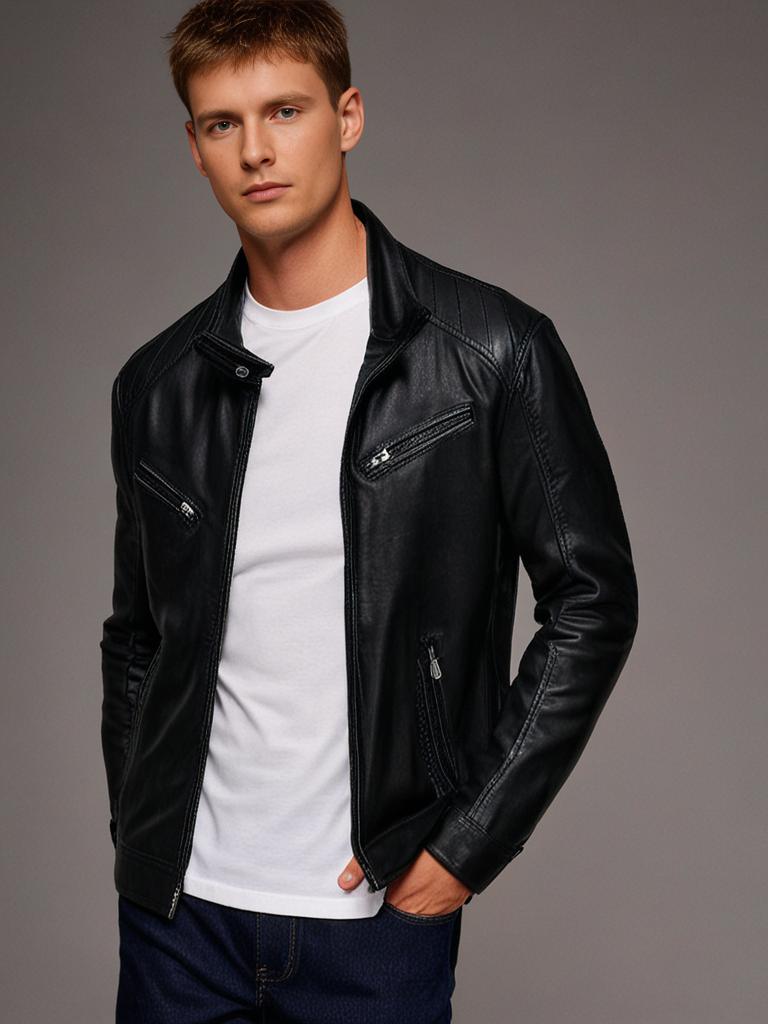 Mikael - Lederjacke für Herren