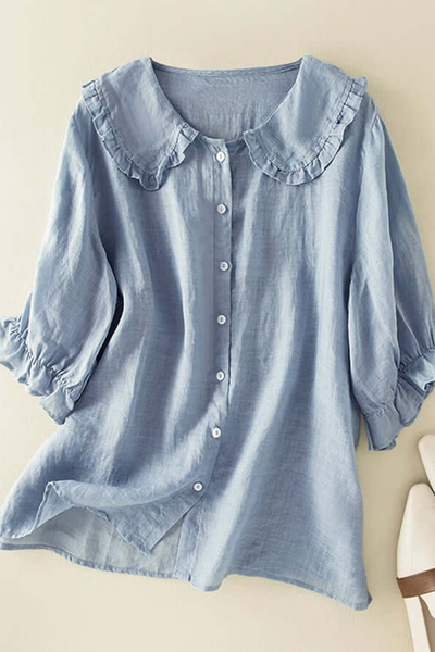 Audrina | Damen Weiß Bluse | Elegant