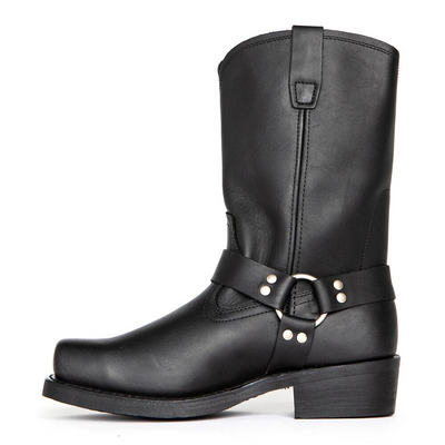 Goswin | Herren Western Cowboystiefel | Schwarz