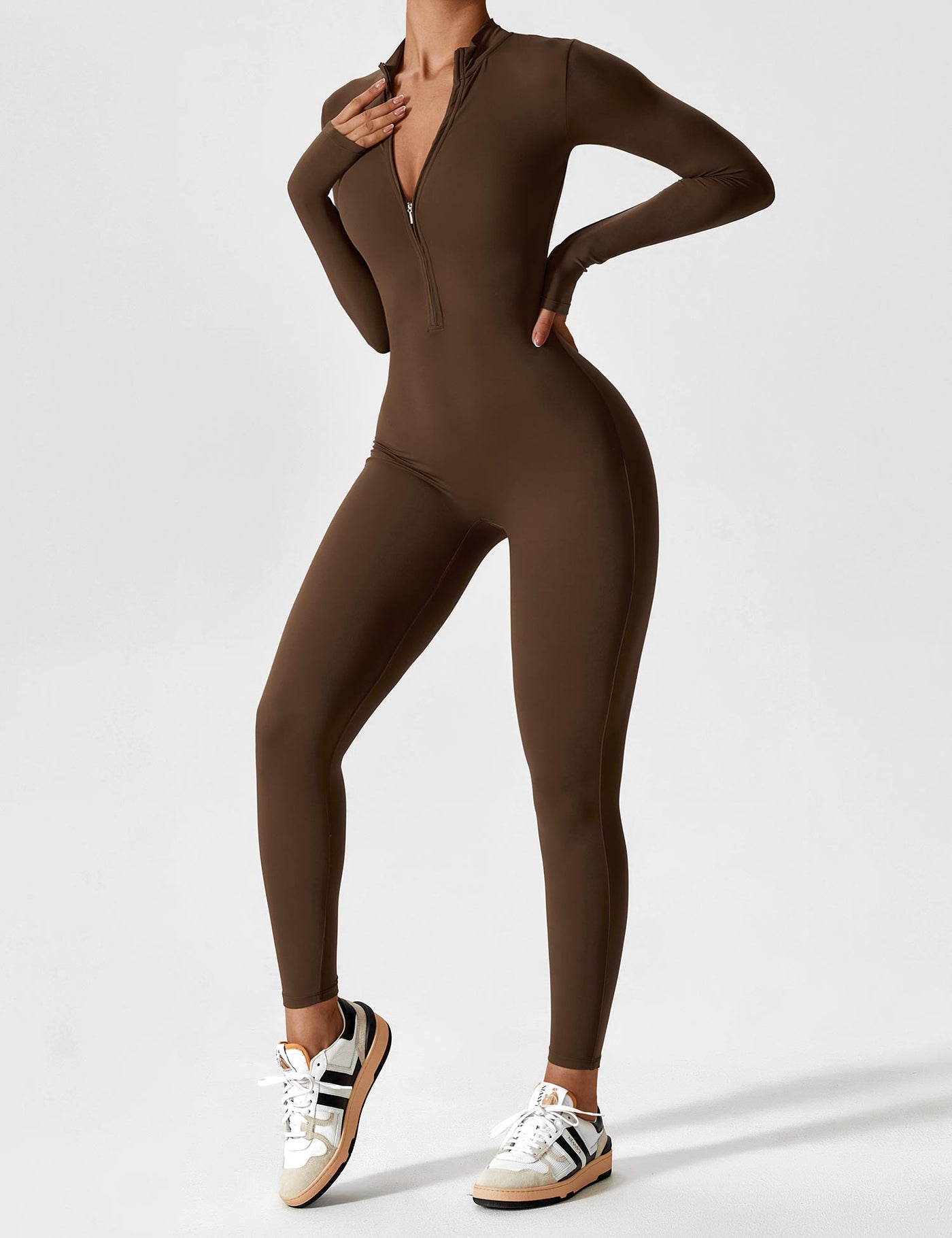 Lina | Nahtloser Full-Zip Bodysuit