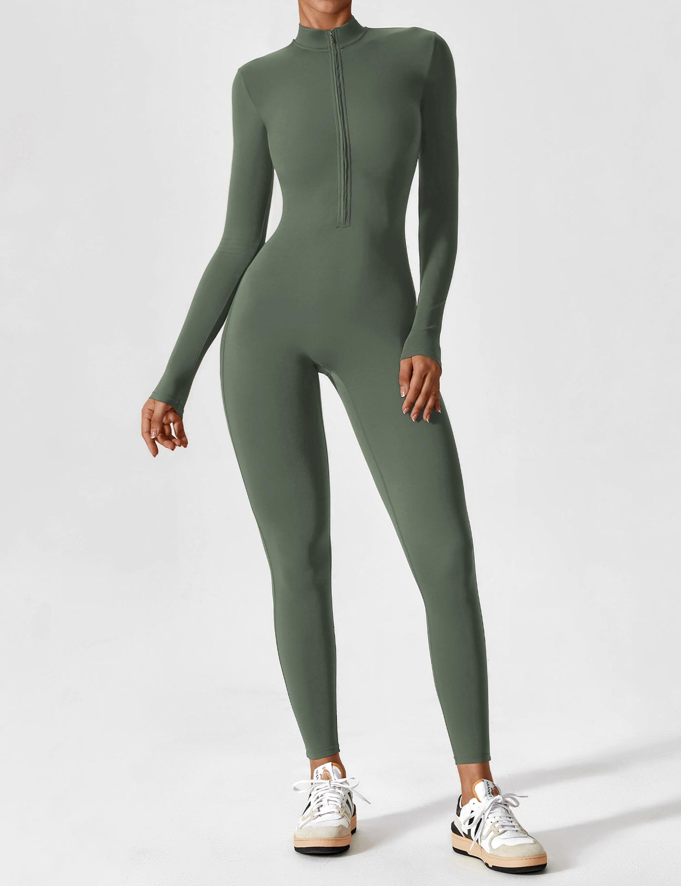 Lina | Nahtloser Full-Zip Bodysuit