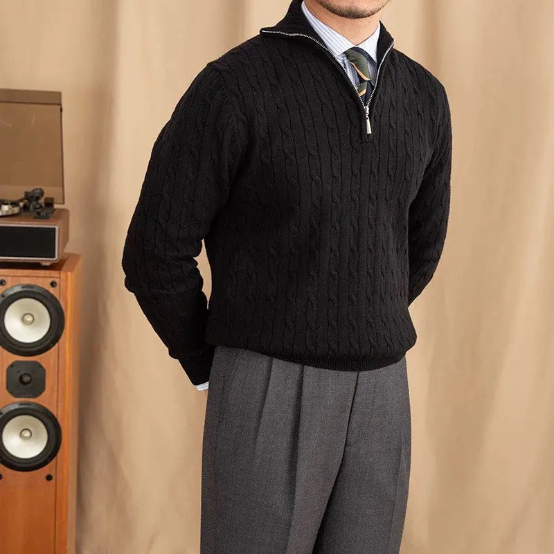 Henry | Strickpullover mit Reißverschluss