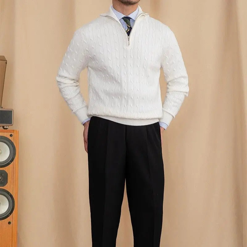 Henry | Strickpullover mit Reißverschluss