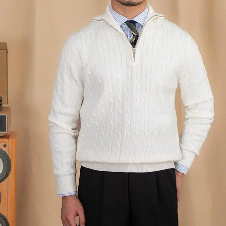 Henry | Strickpullover mit Reißverschluss