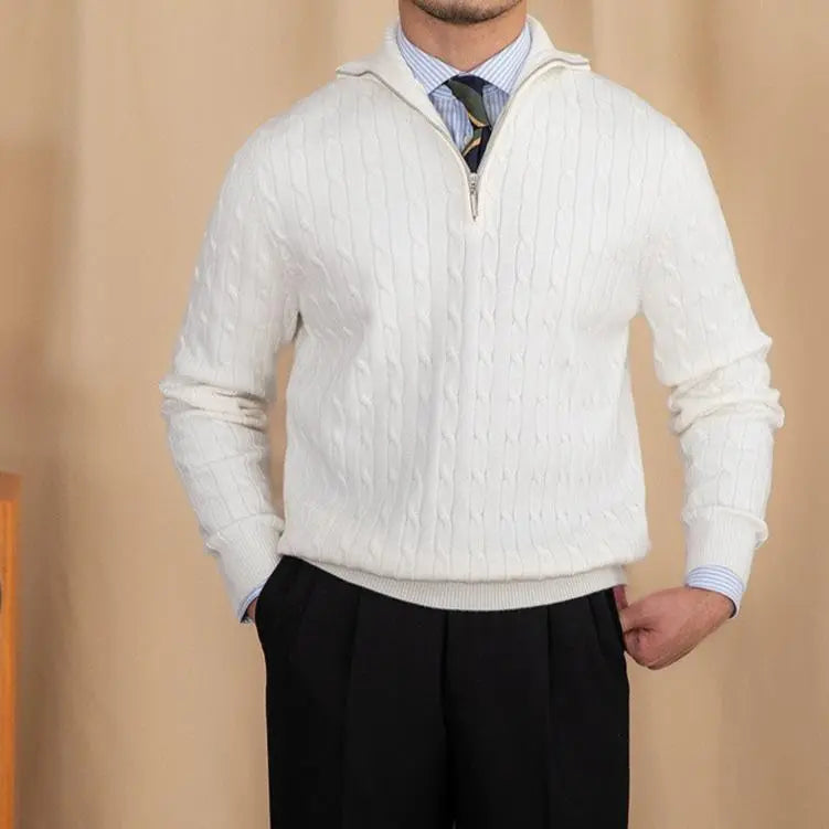 Henry | Strickpullover mit Reißverschluss