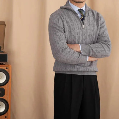 Henry | Strickpullover mit Reißverschluss