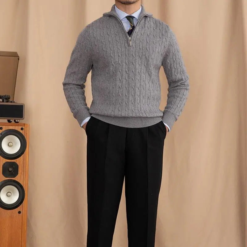 Henry | Strickpullover mit Reißverschluss