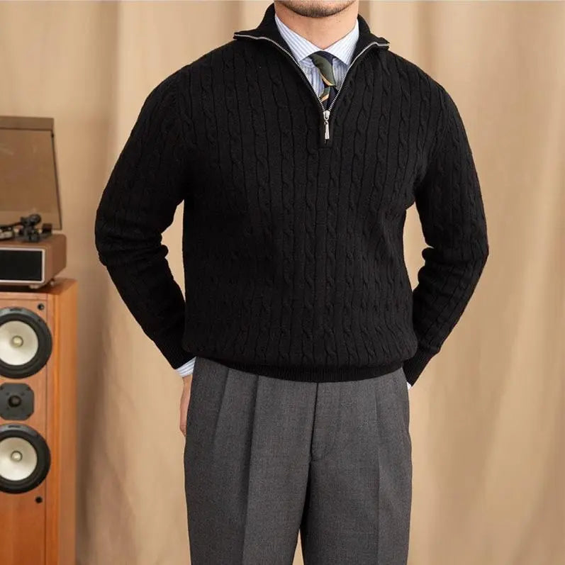 Henry | Strickpullover mit Reißverschluss