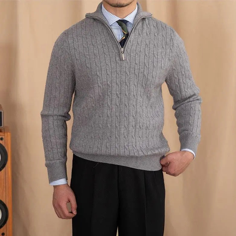 Henry | Strickpullover mit Reißverschluss