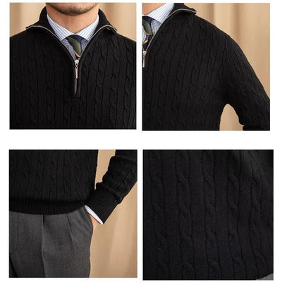 Henry | Strickpullover mit Reißverschluss