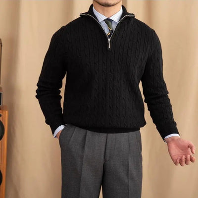 Henry | Strickpullover mit Reißverschluss