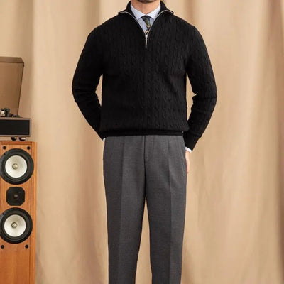 Henry | Strickpullover mit Reißverschluss