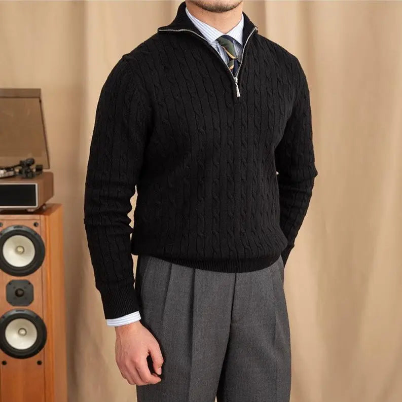 Henry | Strickpullover mit Reißverschluss